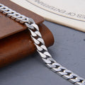 100% S925 Sterling Silver Necklace Bracelet Punk Jewelry Never Fade Carry certificate Men Women Gifts - Visuel 5 | SAMAG