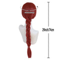 Synthetic Hair Long Red Braid Princess Wig Fiona Cosplay Costume Wig for Women Halloween Party Dark Red Braided Wigs Drag Queen