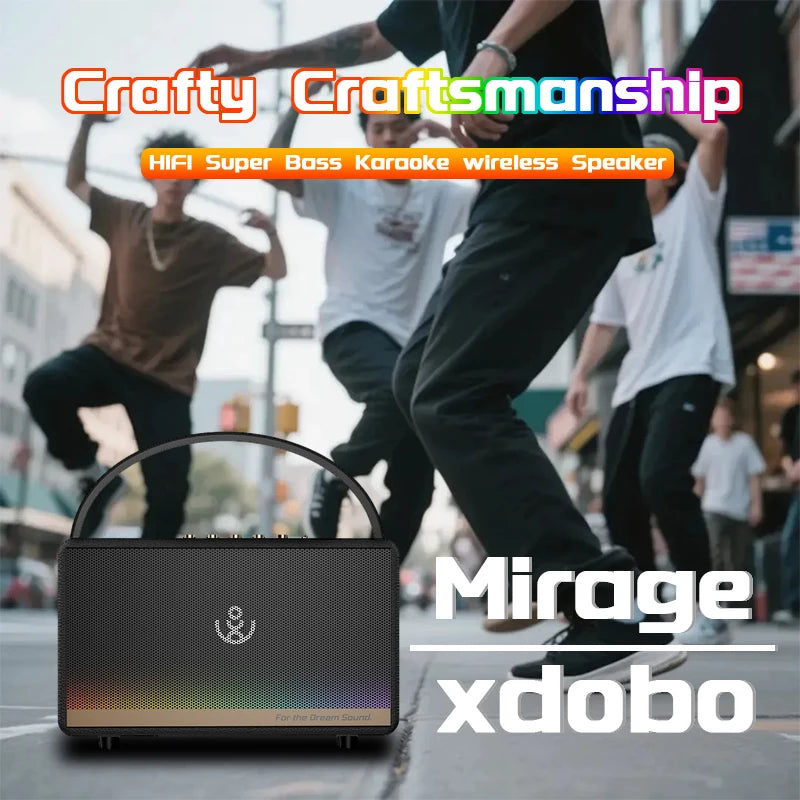 Six Models XDOBO Speaker Subwoofer Soundbar With 2 Microphones Home Karaoke Smart TV Outdoor Camping Party Live Stage Speaker