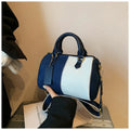 Patchwork Colorblock Mini Handbags For Women Denim Shoulder Cross Body Bags Casual Street Small Boston Bag 2025 Designer Purses