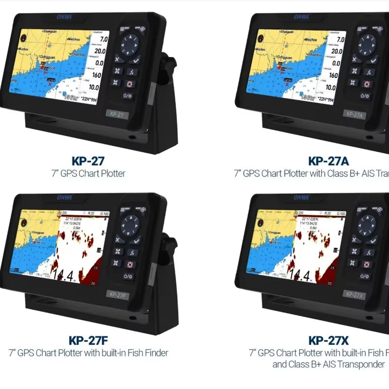 New ONWA KP-27X Navigator 7 Inch Plotter AIS Fish Finder | SAMAG