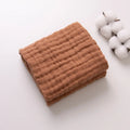Soft Gauze Baby Towel 30x50cm Absorbent Pure Color Washcloth for Newborn Infant Face and Drool