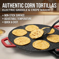 Camping Electric Griddle – Lightweight Portable Teppanyaki Grill, Smokeless & Nonstick, Adjustable Heat, Great for BBQ, Picnic, RV & Tailgating