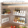 Foldable kitchen Storage Rack Fridge Organizer Storage Tray Clear Food Storage Organizer Spice Rack kitchen Organizer