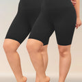 2 Pack Plus Size Biker Shorts for Women High Waisted Super Soft Workout Yoga Athletic Shorts Running
