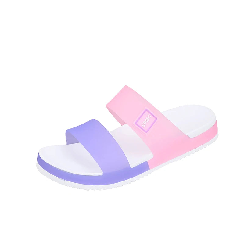 Slippers for Women to Wear Outside 2025 New Summer Non-Slip Thick-Soled Women's Home Bathing Seaside Beach Sandals