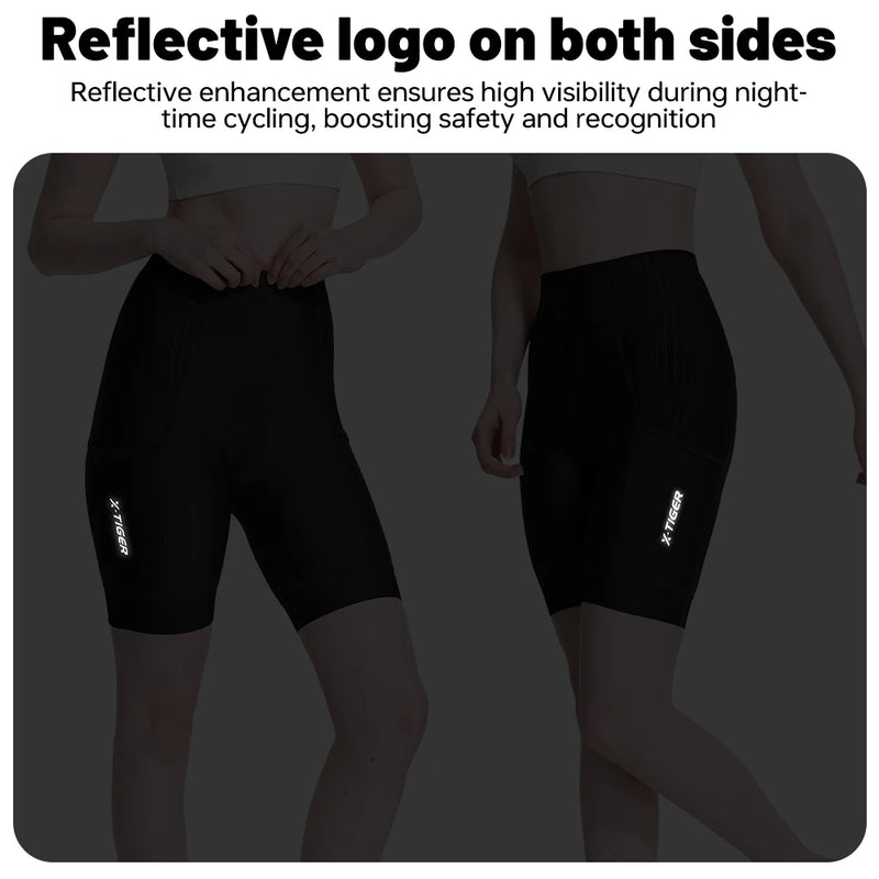X-TIGER Women's Cycling Shorts 7 Hour Padded Mountain Road Bike Shorts Summer Breathable Bicycle Riding Shorts