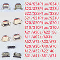 10pcs For SamSung Galaxy S24 S23 S22 S21 S20 Plus Ultra A22 A12 A11 A51 A71 A52 A72 A73 A03S USB Charging Port Charger Connector
