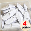 40pairs 2026 White Hotel Slipper Unisex Disposable Slippers for Home Guests Non-Slip Bathroom Spa Slippers Shoes for Men Women