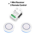 433Mhz Wireless Smart Light Switch 110V 220V 10A Mini Relay Receiver Wall Panel Remote Control Switch for Fan Lamp Humidifier