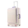 Side Opening Suitcase Scalable Large Capacity Case Rolling Luggage 20/24/28inch Travel Trolley Bag With TSA Lock Colorful Wheels