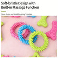 Pet Chew Toys Set Bone Pacifier Thorn Ring TPR Dog Molar Stick Teeth Cleaning Bite Resistant Puppy Teething Toy Boredom Relief