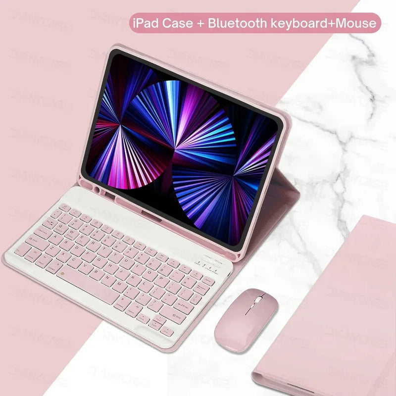 Tablets Keyboard Case For iPad 10th 11th A16 Generation Air 11 2025 Air 4 5 10.2 9/8/7th 10.5 9.7 Pro 12.9 13 11 Mini 6 7 Cover