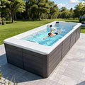 4 Person Luxury Acrylic Swim Spa Hot Tub Air Massage Jets Ozone Water Purifier Outdoor Backyard Spa Pool