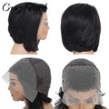 CrazyPearl Natural Color Short Lace Front Pixie Cut Wig Human Hair 13X4 Lace Frontal Wigs Short Wig Human Haair Pixie Cut Wig