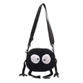 Trendy Korean Girl's Crossbody Bag Shoulder Bags Small Round Bag Quirky Personality Canvas Small Bag for Girls Coin Purse