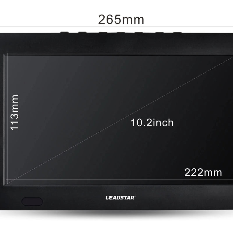 10 Inch Full Analog TV System PAL NTSC SECAM Portable LED Television for Car Home Kitchen Travel Monitor with AV USB SD Input