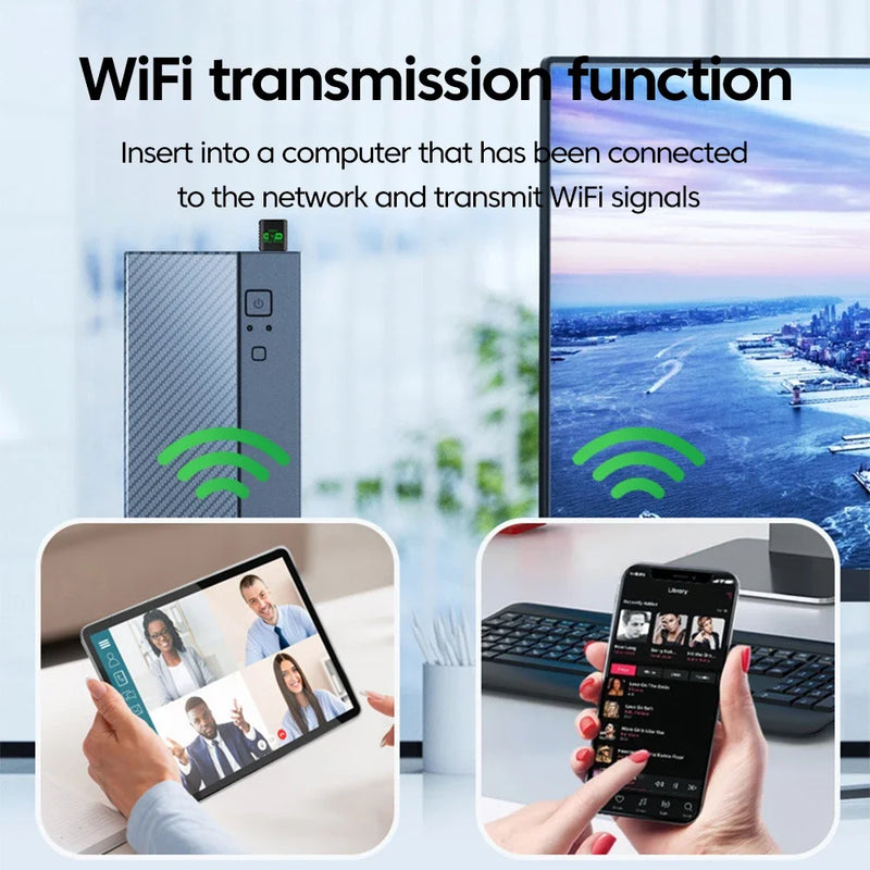 USB WiFi Bluetooth 5.4 Adapter AX900 6 Dual Band 2.4G&5GHz Wireless Network Card Adaptador For Window - Visuel 3 | SAMAG