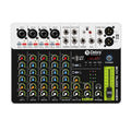 DEBRA PROFESSIONAL AUDIO V8 Audio Mixer Small Mixing Console With Bluetooth USB 48V Phantom Power Delay Repaeat For DJ
