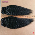 Virgin Raw Kinky Yaki Straight Human Hair Bundles 1/3/4 PCS Natural Black Brazilian Hair Weave Bundles Hair Extensions 8-40