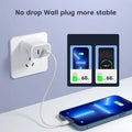 40W Fast Charger Type C Dual Port PD Fast Charging Charger Adapter For iPhone 15 14 Samsung S23 Xiaomi 10A USB C To USB C Cable