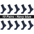 10Pairs/Lot Men Combed Cotton Socks Black Casual Business | SAMAG