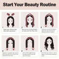 4/12Pcs Styling Kit Heatless Silk Curler with Sleeping Mask Shower Cap for Women and Girls Beauty Kit Travel Hair Styling Tools