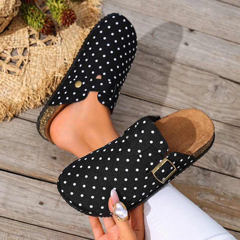 New Fashion Clogs Slippers for Women Classic Suede Mules Cork Footbed Leather Potato Shoes with Arch Support Beach Slides Women