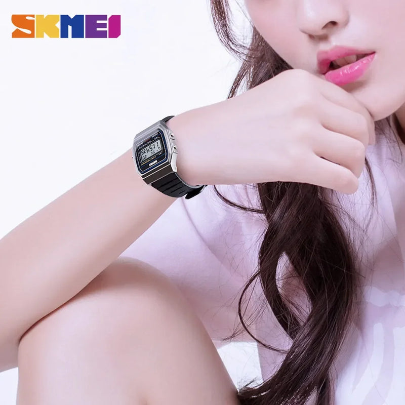 SKMEI 1412 Luxury Digital Watch for Women Waterproof Sport Girl Date Week Female Wristwatches Women Clock Relogio Feminino 1419