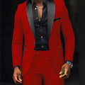 Men Formal Slim Fit Tuxedo Prom Suit Male Groom Wedding Blazers High Quality Groomsman Luxury Dress Business Banquet Party Suit