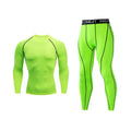 2pcs Men's Compression Sportswear Suit Elastic Training Yoga Sets Workout Jogging Fitness Clothing Tracksuit Pants Sporting