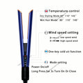 2-in-1 Hair Straightener and Dryer Combo - Negative Ion Heating Flat Iron for Quick, Long - Lasting Hair Styling at Home，salon