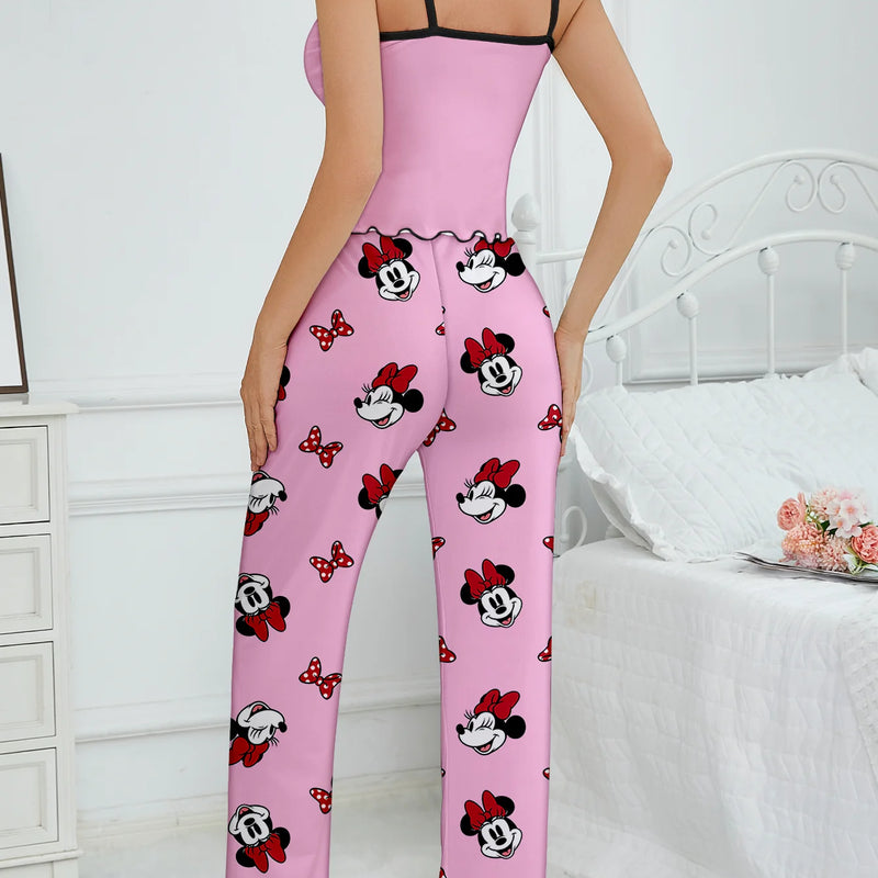 Women's 2-piece Disney Minnie Bow Cute Cartoon Pattern | SAMAG