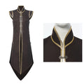Mens  Medieval Viking Vest Long Vest Renaissance Sleeveless Jacket Knight Surcoat With Buttons Halloween Carnival Party Uniform