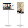 21.5 Inch Rechargeable Portable Smart Tv Stand by Me Tv Portable Mobile Touch Screen Smart Tv with Wheels Speaker