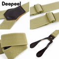 1Pc 2.5*115cm Adults Men's Suspenders Pants Y-Shaped Braces Adjust Elastic Anti-Slip Strap DIY Male Fashion Belts and Suspender