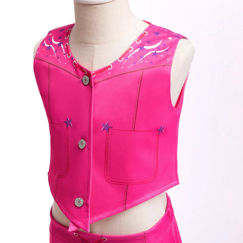 Summer Rose Pink Sleeveless Girl Cosplay Outfit Star - View 4 | SAMAG