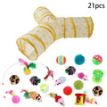 Cat Teaser Wand Toy Self Entertainment Maze Tunnel Collapsible Drill Channel Interactive Play Toy For Indoor Kitten Cat Pet