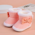 Baby Non-Slip Toddler Boots, Cute Bows, Soft Flat Shoes for Infants, Suitable for Indoor Holiday Parties and Gatherings.