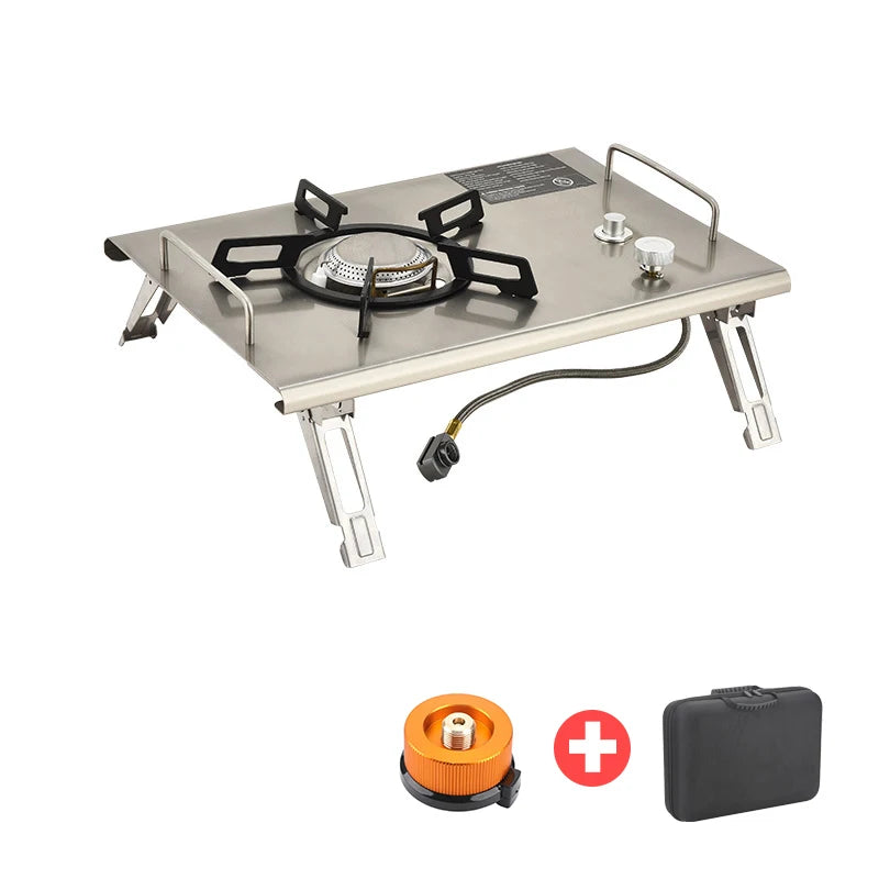 Pandatour 2026 IGT Outdoor Camping Furnace Stove Folding One-touch High Firepower Stove Suitable For Terraces Camping Stove