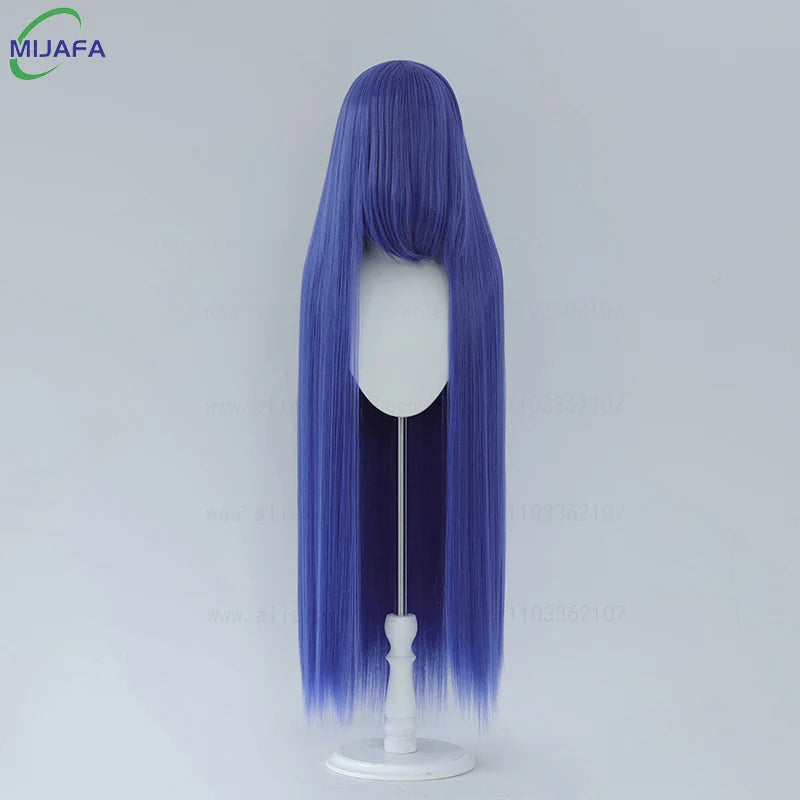 Very High Quality 600g 68 Colors 40 Inch 100cm Long Straight Cosplay Wig With Bangs Heat Resistant Hair Anime Wigs + Wig Cap
