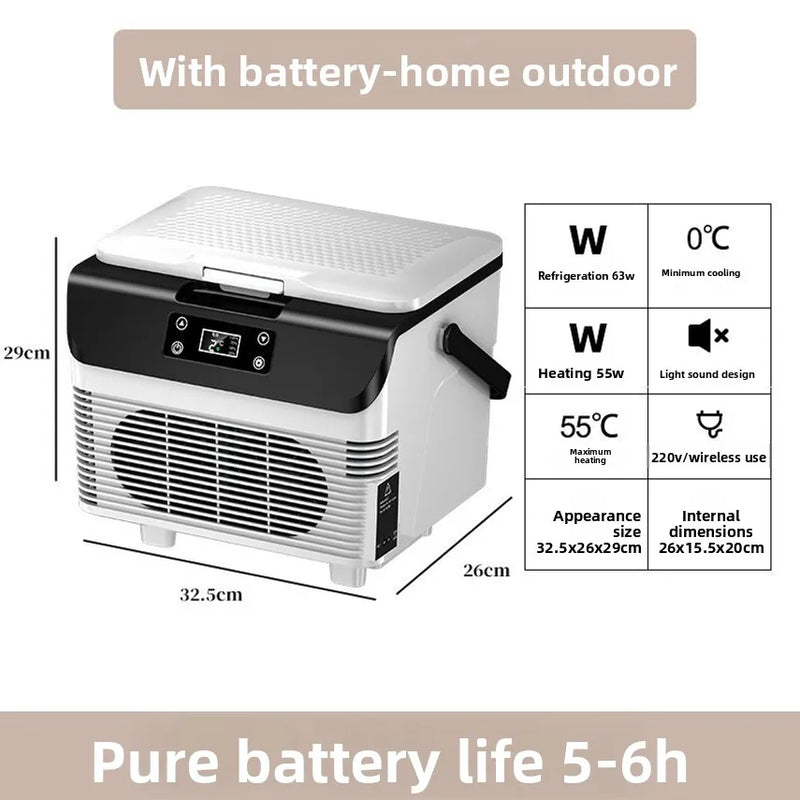 Car Refrigerator For Trucks, 24v12v Small Refrigerator For Cars, 220v Dual-use Car And Home Refrigerator