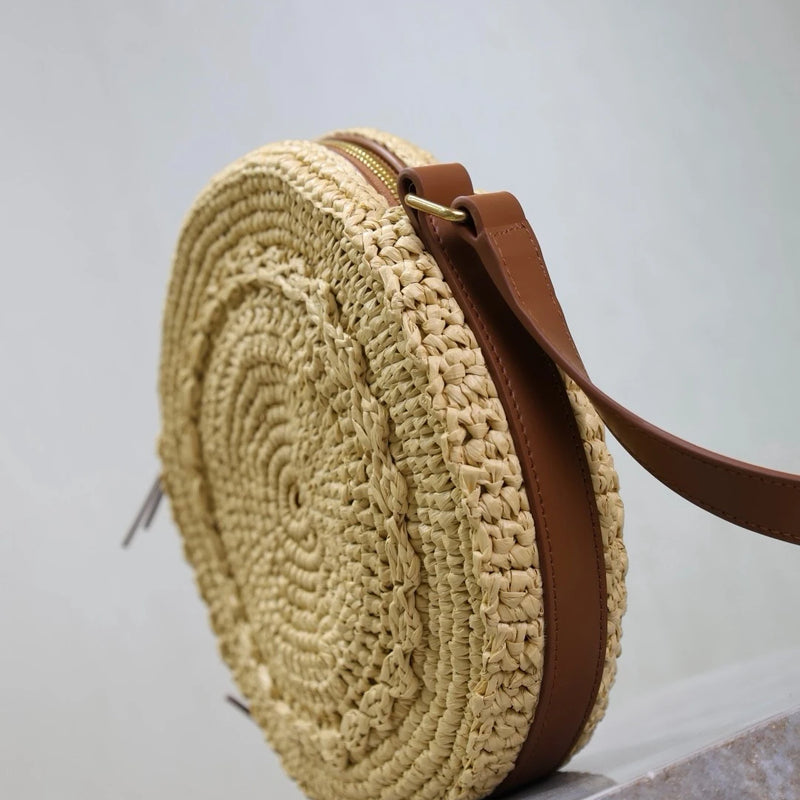 Designer Bags Woman Luxury 2026 Crossbody Bag Ladies Bags Luxury Handmade Circle Bag Shopping Shoulder  Ladies Purse
