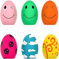 Rubber Dog Puppy Pet Play Squeaky Ball Chewing Toys with Face Fetch Bright Balls Pet Dog Supplies Puppy Popular Toys