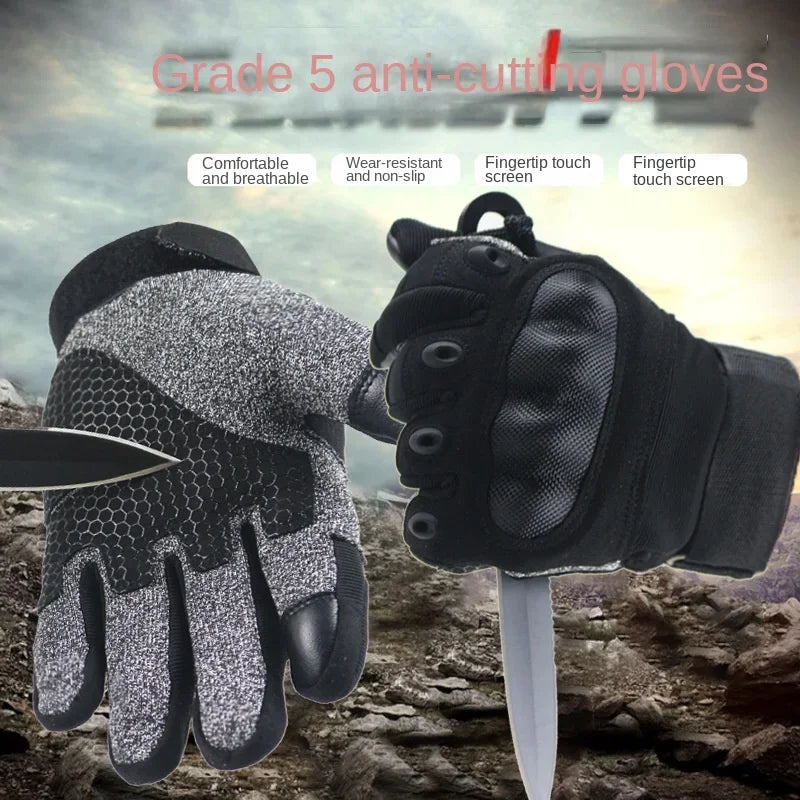 Level 5 Cut & Stab Resistant Tactical Gloves Outdoor Full - View 3 | SAMAG