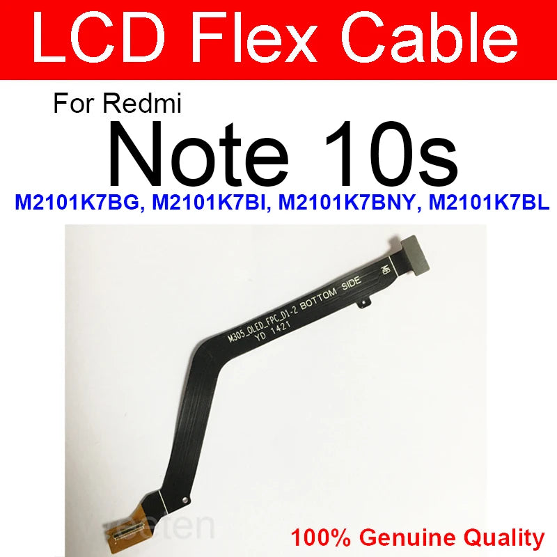 LCD Motherboard Connector Flex Cable For Xiaomi Redmi Note 10 Note 10S Note 10 Pro Max 5G Mainboard LCD Display Connector Ribbon