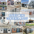 20FT/40 Portable Folding Steel Container House Prefabricated Tiny Home with 2/3 Bedroom Modular Expandable Housing customizable
