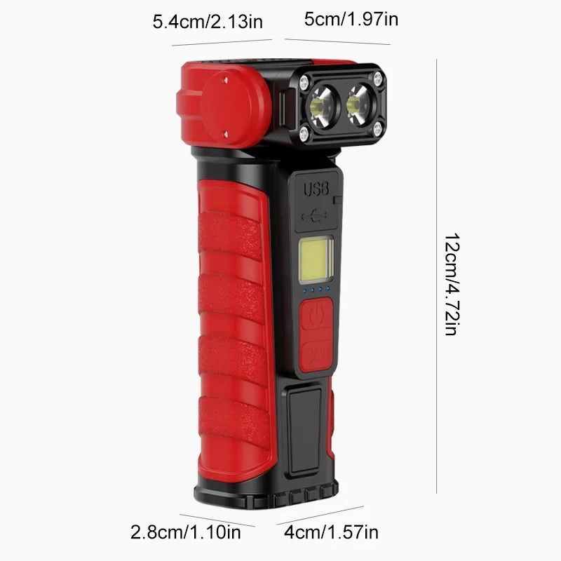 Multi Functional mini Work Light, Rotating Flashlight - View 5 | SAMAG