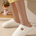 Men's and Women's Warm Cotton Slippers with Anti-Slip Sole for Indoor Use, Autumn and Winter Edition