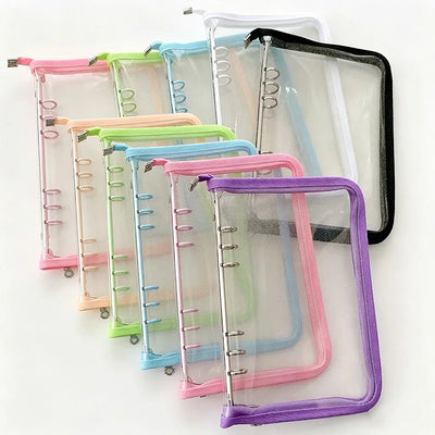 A5 Binder Cute Transparent Notebook Filing Cabinet A5 | SAMAG